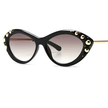 Vintage Loka Radzēm Cat Eye Saulesbrilles Sieviešu 2020. gadam francijas Luksusa Dizaineru Melnās Saules Brilles Dāmas Moderns Vasaras Briļļu lunette