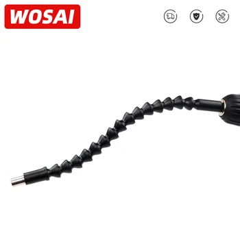 WOSAI 290mm Elektronika Urbt Melna Elastīga Vārpsta Biti Extention Bitu Turētājs Pievienojiet Saiti