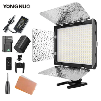 Yongnuo YN300 III YN300III 3200k-5500K CRI95 Kameras Foto LED Video Gaisma pēc Izvēles, ar AC Barošanas Adapteri + NP770 Akumulatora KOMPLEKTS