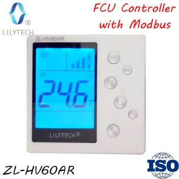ZL-HV60AR, Modubs FCU kontrolieris, RS485, Termostats, Modbus Termostats, Ventilatora Spole Vienības kontrolieris, fcu termostats rs485, Lilytech