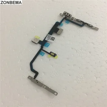 ZONBEMA 50gab Ieslēgšanas Skaļuma Kontroles Pogu Izslēgtu Bloķēšanas Slēdzis Vadu Flex Savienotājs ar Metāla Skavu iPhone X XR 6S 6 7 8 Plus