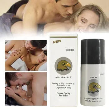 Ērglis Delay Spray Vīriešu Vitamīns Spēcīgs Ilgāk Novērstu Priekšlaicīgu Ejakulāciju Drošu Seksu Produktu Seksuālo Dzimumlocekļa Spray 45ml